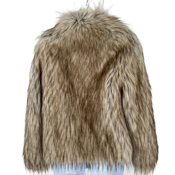 Fur by URF Anthropologie Faux Fur Coat XS - Picture 2 of 7
